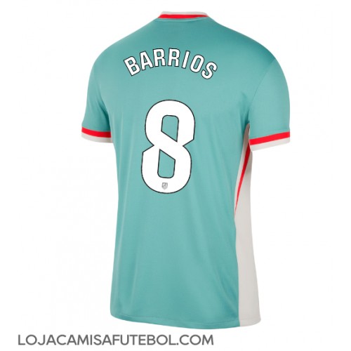 Camisa de Futebol Atletico Madrid Pablo Barrios #8 Equipamento Secundário 2024-25 Manga Curta